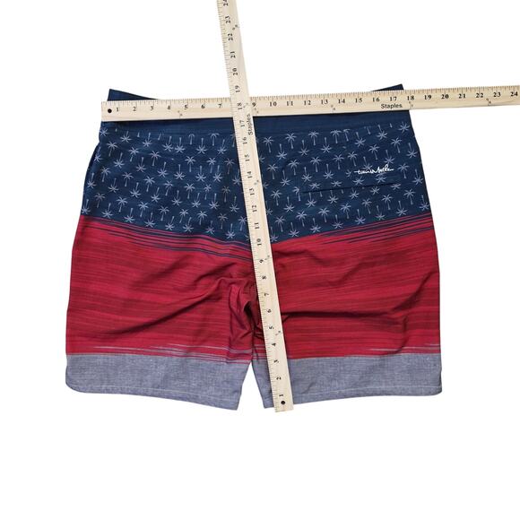 Travis Mathew Board Shorts Men’s Size 34 Murican Fun Surf Beach Swim Trunks - Picture 5 of 5